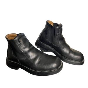 Frye Black Leather Chelsea Boots